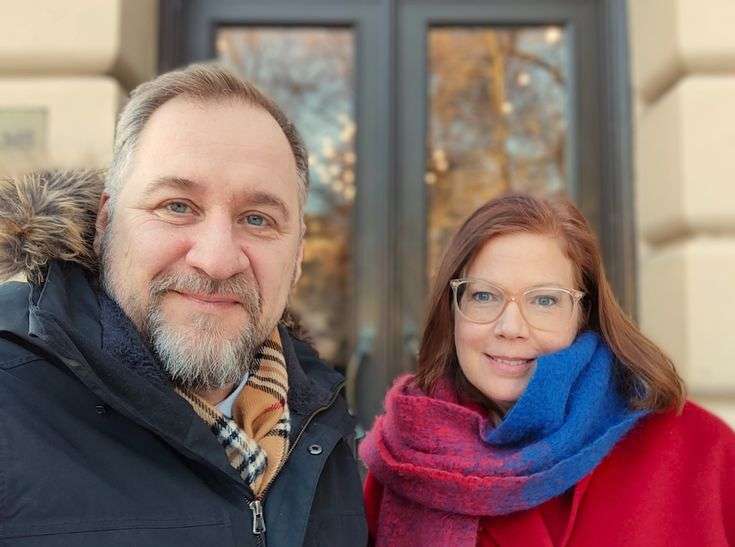 Freddy Jönsson Hanberg tillsammans med Anna Starbrink.