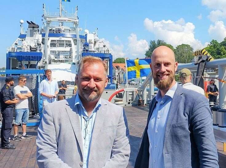 Freddy Jönsson Hanberg tillsammans med Carl Oskar Bohlin.